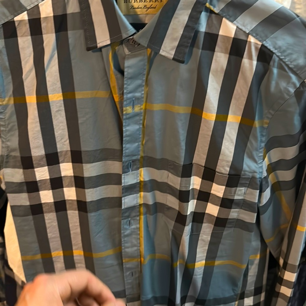 Used twice Burberry shirt  my loss
